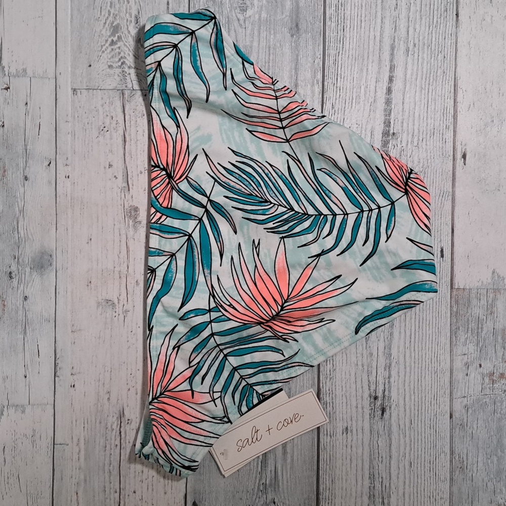 Salt & Cove Calm Palms Printed Hipster Bikini Swim Bottoms L - Picture 8 of 10